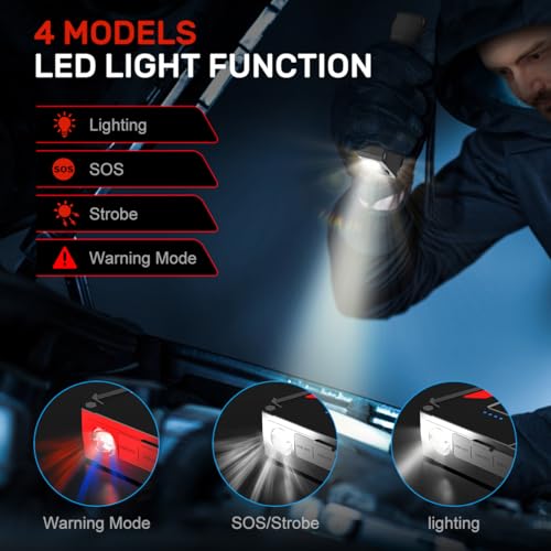 Buture Vac BR300 Car Battery Jump Starter 2500A 13800Mah Jump Box (8.0L Gas/7.0L Diesel) Portable Car Jump Starter Battery Pack 12V Lithium Car Battery Jumper Starter thumb #3