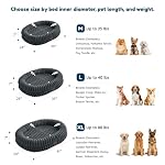 Orthopedic Dog Bed for Medium Dogs, Waterproof Faux Rabbit Fur Dog Couch with Egg Crate Foam Support and Washable Removable Cover, Bolster Pet Sofa with Non-Slip Bottom, 30x24x7, Dark Grey - Image 2