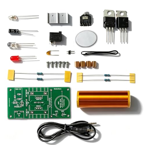Image of ISolderStore DIY Mini Tesla Coil Kit 15W Electronic DIY Kits Mini Music Tesla Coil Plasma Speaker Soldering Practice Kit DIY Soldering Project for Soldering Skill Practice