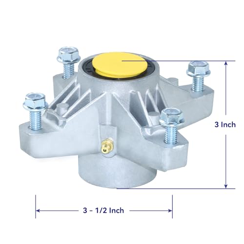 FULAIGE 2 Pack 918-04426 Spindle Assembly Kit with 748-3065 Deck Spindle Spacer Replaces Cub Cadet 618-3129B 618-04426, Cub Cadet 918-3129C Spindle 618 04426 618-3129C 618-3129A 918-3129B - Thumbnail 3