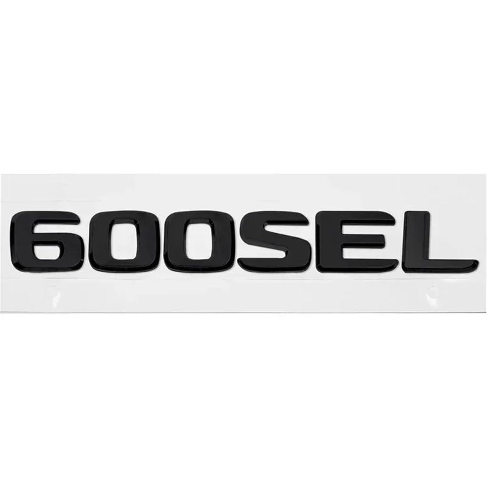 YTQMoreBNZ YYDStes ABS Car Rear Trunk Letter Emblem Tail Number Badge Sticker Compatible With Mercedes Benz 230E 300E 300SEL 300SE 500SEL 560SEL 600SEL