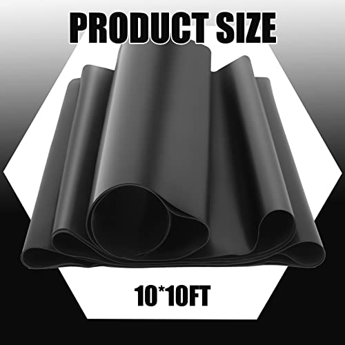 Hoolerry Pond Liner, 45 Mil Epdm Rubber Fish Safe Pond Liner Easy Cutting For Outdoor Waterfall, Fish Or Koi Pond Water Garden, Fountains And Bed Planter, Black (10 X 10 Ft) #TOP1