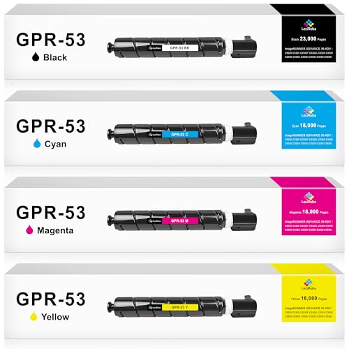 LeciRoba Compatible GPR-53 GPR53 Toner Cartridge Replacement Set for Canon