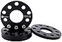 VLAOSCHI Black Forged 5x108 5x110 Wheel Spacers 1/2 Inch (12mm) Compatible with Ford Jeep-Jaguar-Chevrolet-Saab 5 Lug for Focus Taurus Renegade Compass MP Cherokee KL Omega Malibu Dart - Pack of 4