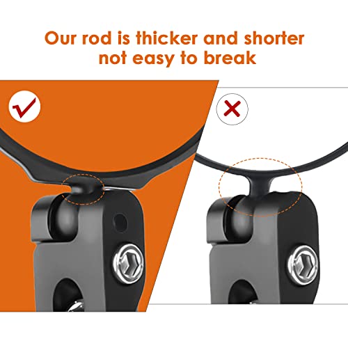 Arkham Bike Mirror For Handlebars End, Convex Mirror Widely View, 360° Rotating Bicycle Rearview Mirror, For Left And Right 0.63-0.94” Handlebars Ebike Mountain Bike (1 Piece) #TOP3