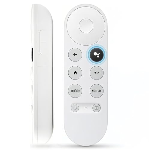Repuesto para Chromecase con control remoto Google TV G9N9N, para Google Chromecast 4K Snow/HD TV Streaming Stick con búsqueda de voz, Netflix, YouTube