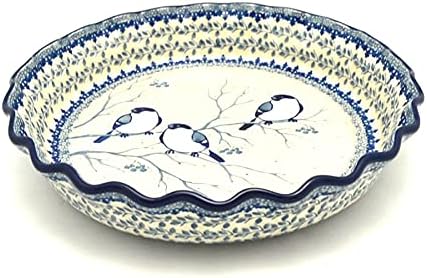Polish Pottery Baker - Pie Dish - Fluted - Unikat Signature U4830