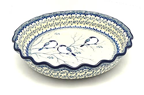 Polish Pottery Baker - Pie Dish - Fluted - Unikat Signature U4830
