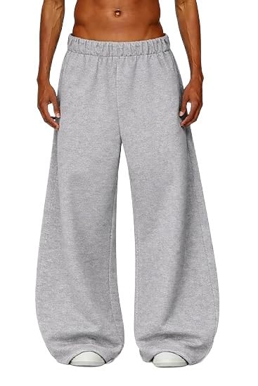 Men’s Baggy Oversized Track Pants | Premium Cotton Rich Fabric | Straight Loose Fit Non-Cuffed | Gym, Streetwear & Casual Comfort Track Pants Lounge Pants TP20-image-15
