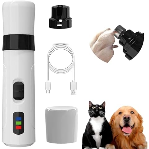 AKEISHE Silent Grind Pro Dog Nail Trimmer - Professional 2-Speed Electric Rechargeable Pet Nail Grinder for Painless Paws Grooming & Smoothing, Ideal for Small, Medium, Large Dogs & Cats Cover