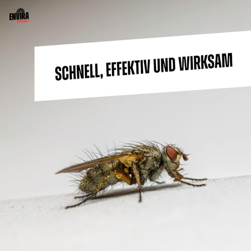 Envira Universal Insektenspray 500 ml - Ungezieferspray gegen Insekten in der Wohnung - Abwehrspray gegen Silberfische, Trauermücken, Fruchtfliegen, Kakerlaken, etc - Dezenter Zitrusduft, geruchsarm