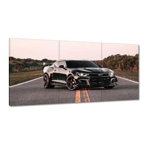 Peinture imprimée sur toile voiture de sport décoration murale salon 120x60