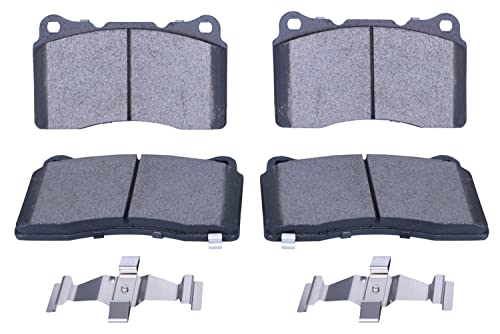 Image of Front Ceramic Brake Pads Replacement For Cadillac 2019-18 XTS 2020-19 CT6 2015-19 CTS 2019-14 Corvette Honda 2018-2021 Civic 2015-17 Buick Regal - D1001