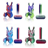 Reprapper 4X 250g Color Pack, Dual Color Filament Coextrusion PLA Filament 1.75mm for 3D Printer, 4 x 250g Spools Matte Red/Blue, Matte Purple/Green, Silk Red/Blue, Silk Purple/Green