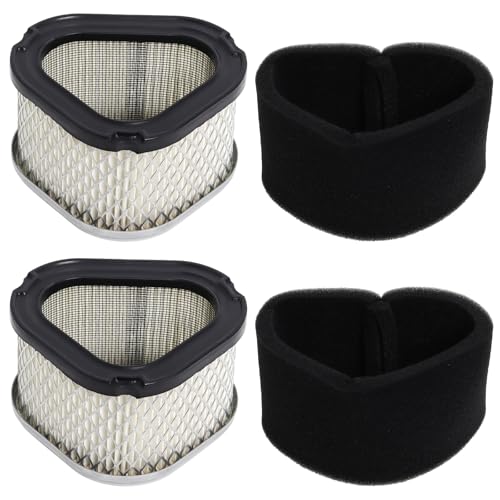 Podoy 12 083 05-S M92359 Air Filter Compatible with 12 083 05-S1, 12 083 14, 12 883 05-S1, 1208305 John Deere GY20574 M92359 AM121608 AM123553 Lesco 050585 with 12 083 08 Pre Filter (2 Set)