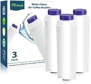 3 Pcs Water Filter for DeLonghi DLSC002, Compatible with DeLonghi Coffee Machine Magnifica s, ECAM, Esam, ETAM, BCO, EC Series
