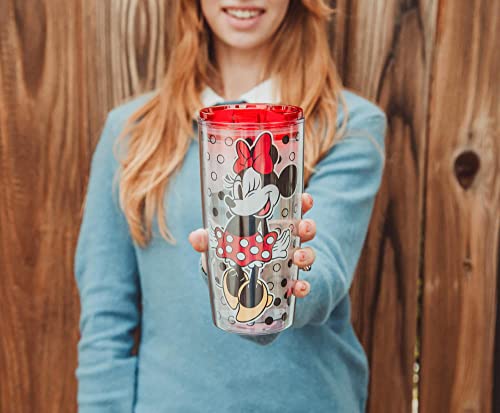 Disney Minnie Mouse Acrylic Travel Tumbler With Slide Close Lid | Tall Carnival Cold Cup For Drinks, Juice, Lemonade | Home & Kitchen Essentials, Cute Gifts And Collectibles | Holds 20 Ounces #TOP5