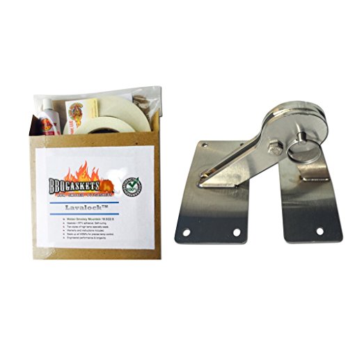 Total Control BBQ Stainless Hinge & Gasket Kit for Weber Smokey Mountain WSM Smoker Grill 18.5 22.5 by BBQgaskets.com - Image 2