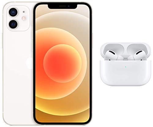 Image of New Apple iPhone 12 (256GB) - White with Apple AirPods Pro