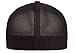 The Hat Pros Flexfit 6511 Fitted Mid-Profile Stretchable Mesh Panels Trucker Cap - One Size - Charcoal/Black