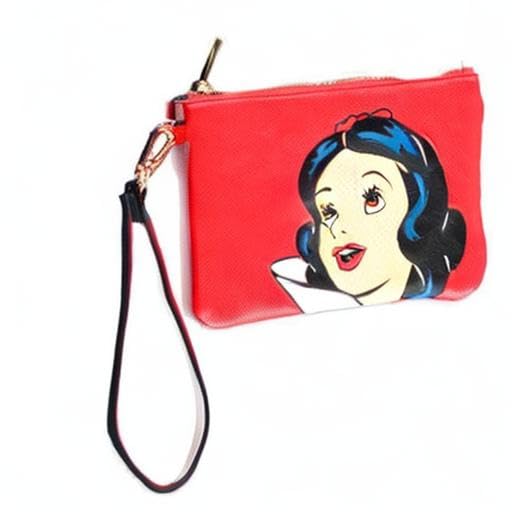 Snow White Purse Pouch Portrait Print Official Disney Red3