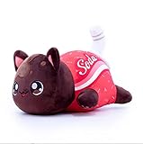 Multiusos: la almohada de felpa de gato atrae a todas las edades, es súper suave, linda, perfecta para dormitorios, salas de estar, oficinas. Cuando estás de mal humor, puedes golpear y presionar la almohada de felpa. La bonita almohada de gato te ayudará a reducir la presión del trabajo.