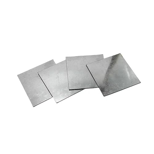Pure Zinc Sheet Plate 2mm Thick, 2Pcs Metal Foil for Instruments & Industrial Use(200mmx160mm)