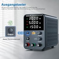 NANKADF Labornetzteil (0-30V,0-5A) mit Kurzschlussalarm/Ausgangsschalter – Ansicht 3