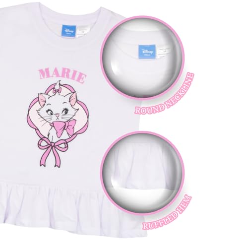 Disney Princess, Minnie Mouse, Lilo & Stitch, Aristogats Conjunto de 2 peças com bainha com babados