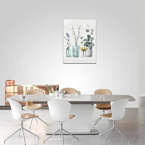 Bathroom Botanical Wall Art Farmhouse Flowers Bathroom Pictures Wall Decor Rustic Floral Bathroom Canvas Prints Painting Modern Home Framed Artwork For Living Room Bedroom Office Toilet 12"X16" #TOP4