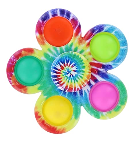 Toynk Pop Fidget Toy Spinner 5-Button Rainbow Bubble Popping Game | Satisfying Hand Popper Sensory Toys for Special Needs, ADD, ADHD | Anxiety and Stress Relief Games, Novelty Gifts