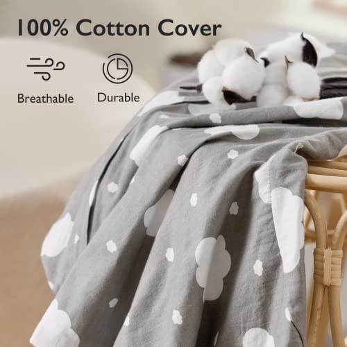 Momcozy Original Plus Size Nursing Pillow Cover, Fits All Breastfeeding Pillows, 100% Cotton Cover With Adjustable Waist Strap, Grey, Cover Only #TOP2