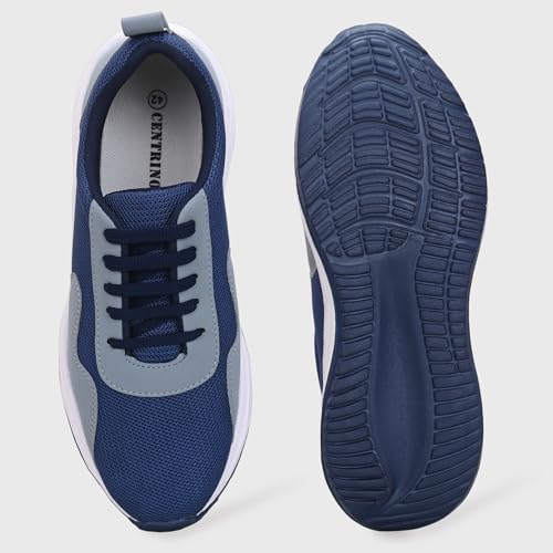 Image of Centrino Platform Sneakers for Men | Casual Shoes for Man Stylish | Chunky Sole Lace-Up Canvas Walking Shoes | Cushioned Insole | Lightweight Breathable Comfortable | Anti-Skid Sole | Mens Shoes New (6820)