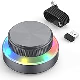 【 Réglage multifonction 】 Chaque molette de défilement peut régler le volume, zoom, changement de chanson, touches de raccourci (par exemple Ctrl+C, Ctrl+V, Alt+Maj+S), insertion automatique jusqu'à 18 caractères, fonctions multimédia (par ex. Lecture/pause, changement de titre) ou contrôle de la souris. Vous pouvez également personnaliser d'autres fonctions en fonction de vos besoins lors de l'édition, du jeu ou de la vie quotidienne.