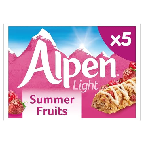 Alpen Light Summer Fruits Bar, 5 x 19g