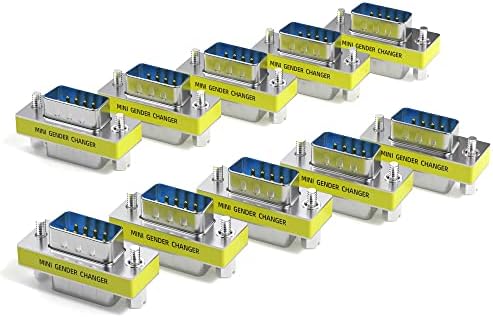 DriverGenius RD232M2M-10A DB9 Serial RS232 COM Gender Changer for USB to RS232 Serial Cable Adapter (Male/Male)