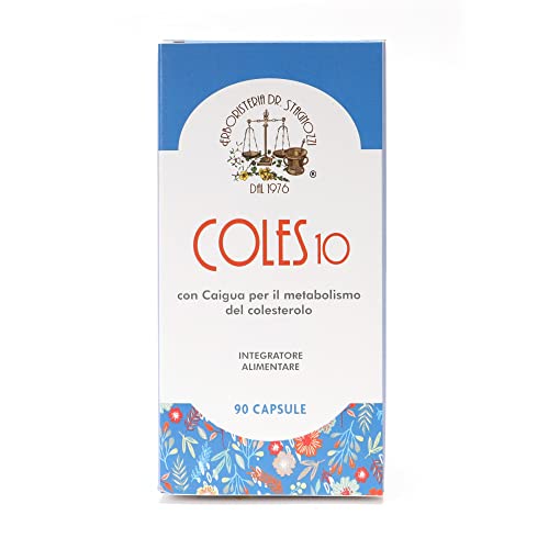 Colesterolo - Coles 10 Complete | 90 capsule | Riso Rosso Fermentato Coenzima Q10 - Cardo mariano - L-Carnitina - Caigua