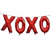 XOXO Valentine Balloons - Mylar Balloons, Photo Props, Galentines Day & Valentines Party Decorations