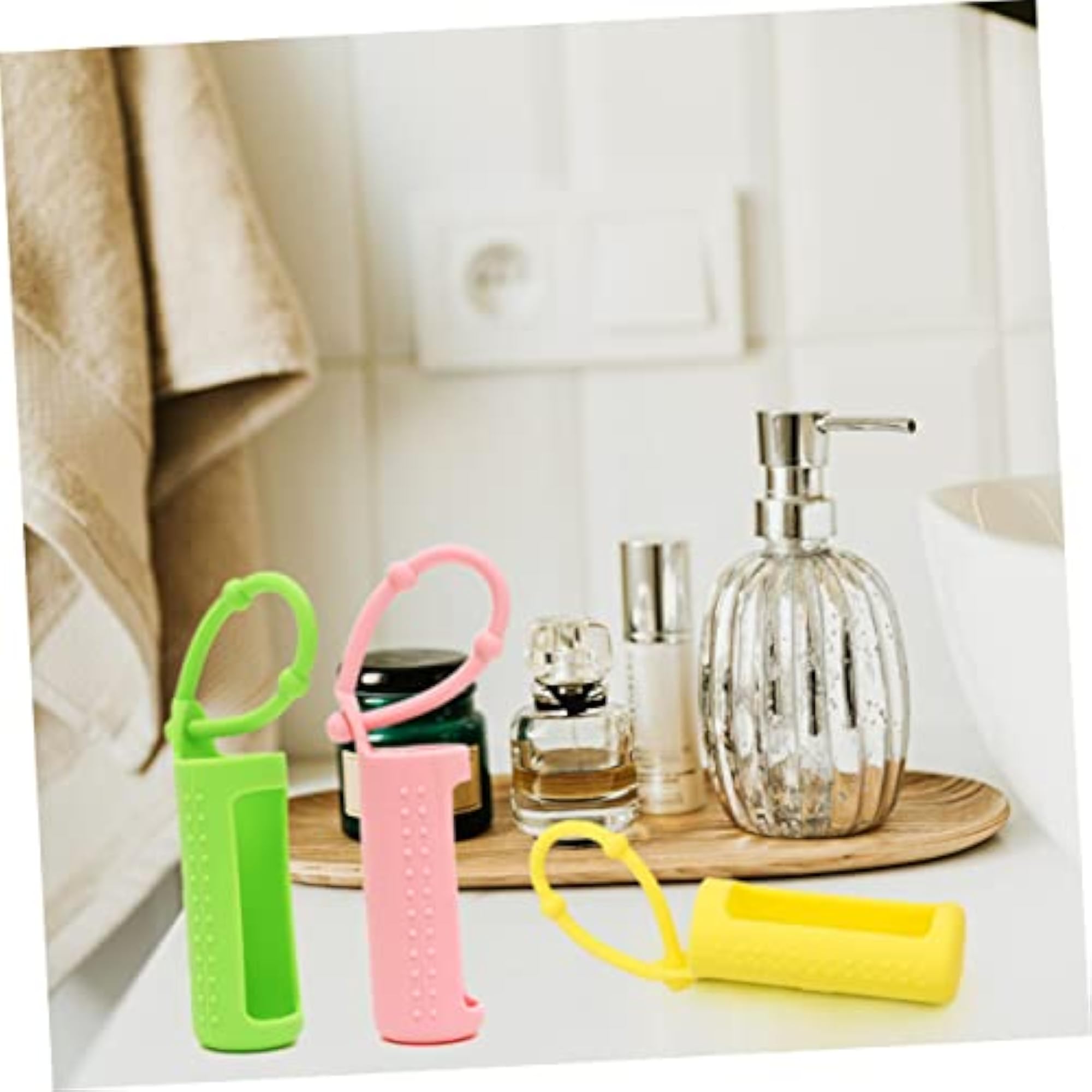 12pcs Essential Oil Bottle Silicone Cover, Travel Toiletry Bottles