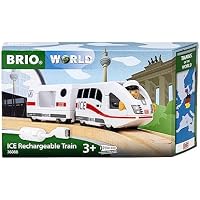 BRIO World, Tren Recargable Ice de Trenes del Mundo 36088, Tren