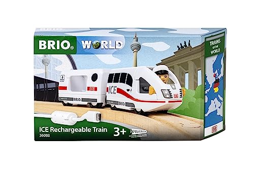 Tren recargable Ice de BRIO World, juguete con batería para niños de 3 años