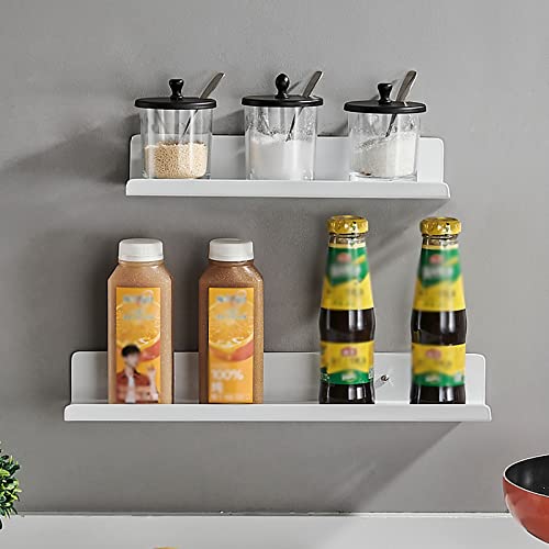 Portaspezie da parete – Mensola da cucina in alluminio salvaspazio per barattoli di spezie ed erbe aromatiche soluzione di archiviazione per chef domestici e appassionati di cucina