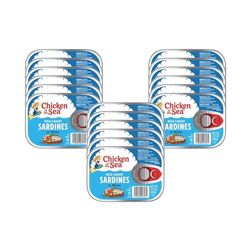 Chicken of the Sea Sardines in Water, 3.75oz, 18 Cans