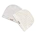 MMBABY Lot De 2 Soft Nouveau-né Chapeau de l'hôpital Infantile Chapeau de Chapeau avec Grand nœud Doux Mignon pépinière Bonnet (0-3 Month, Beige)