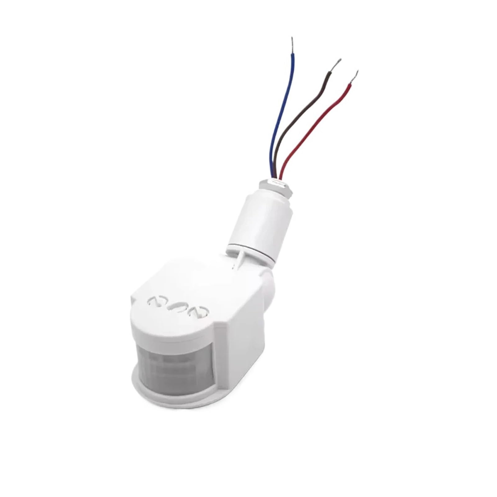 Interruptor de Sensor de movimiento LED, 220V, 110V, 12V, Detector de movimiento PIR, montado en la pared, luz con Sensor de 12 voltios for exteriores(Black,AC 85-265V)