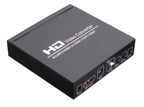 SCART+HDMI vers HDMI+HDMI Convertisseur - signal de Format 480I(NTSC)/576I(PAL) vers signal HDMI output 720P/1080
