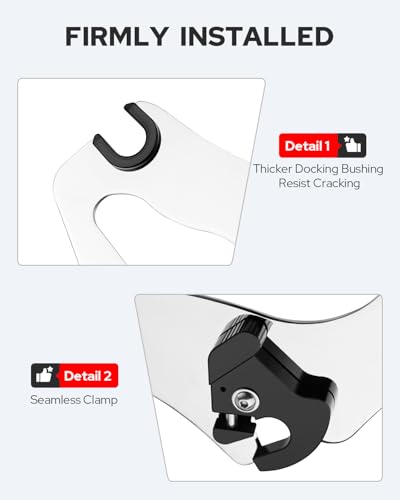 Benlari Chrome Detachable Luggage Rack 2-Up Mounting Rack Compatible for Harley Davidson Touring Road King Street Electra Glide 2009-2024 2021 2020 2019 2018 2017 2016 2015 2014 2013 2012 2011 2023