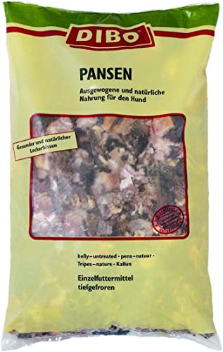 DIBO Pansen, 3 x 2.000g-Beutel, Tiefkühlfutter, gesunde, natürliche Ernährung für Hunde, Hundefutter, Barf, B.A.R.F.
