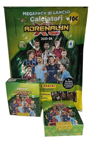 ALBUM ADRENALYN-XL 2025/2026 Starter-Pack con 4 Bustine di Card, 3 Limited Edition, + Box 24 Bustine