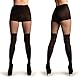 Forhandy 3 Paar Strumpfhosen Für Damen Sexy Reizvolle Netzstrumpfhose Schwarz Hohe Strümpfe One Size Fischernetz Strumpfhosen Halterlose Strümpfe